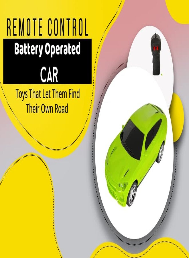 KIDZYMON® Remote Control Car, 2 Functions car for Boys Age 3+ Years, RC car for Boys Age 3+ Years, Pack of 1 Car I Multicolour - Image 1